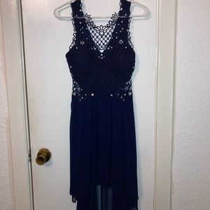 Navy Blue Semi Formal Dress